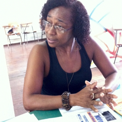 Cida Oliveira - Presidente do SINTEMMD / Credito foto: Jornal Agora (Ana Luisa)